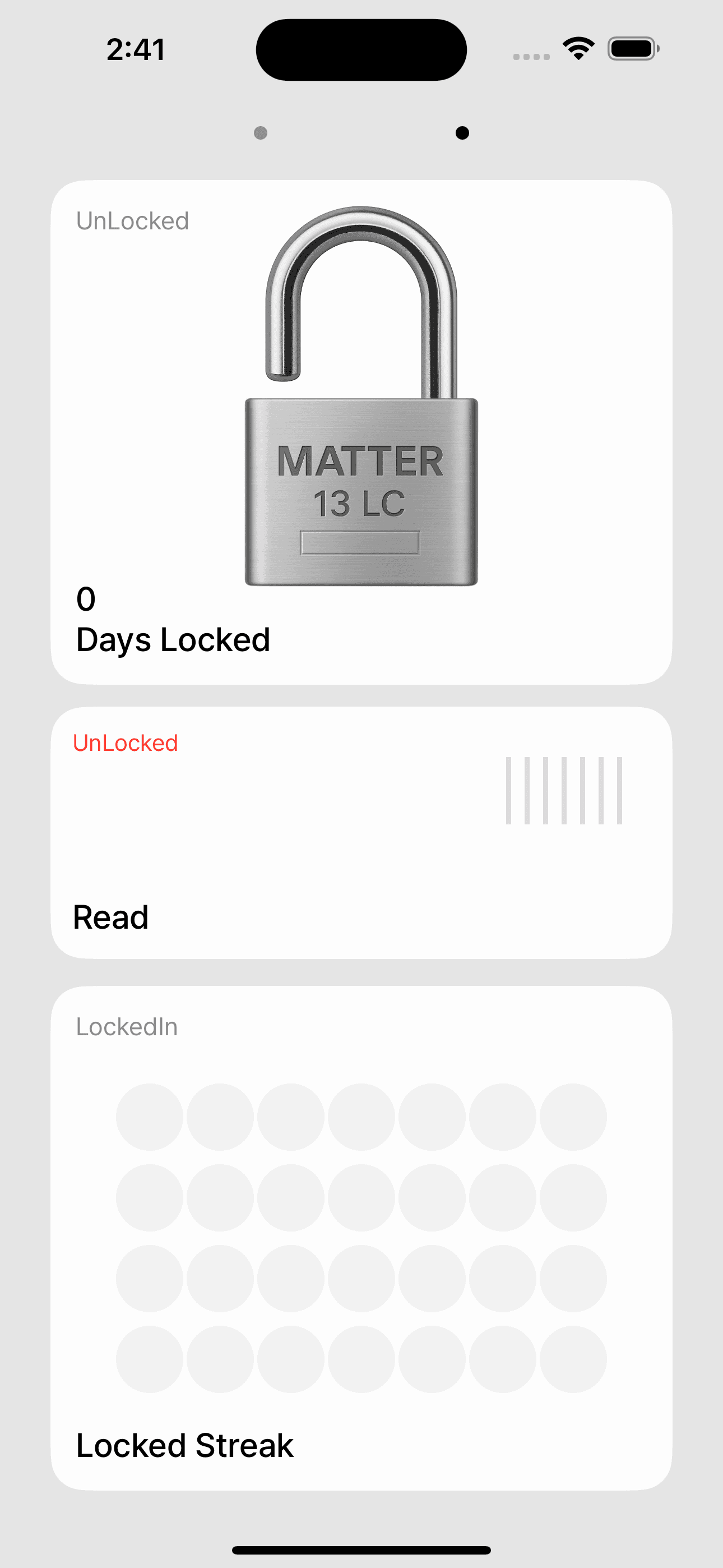 Locked In App Screenshot 1